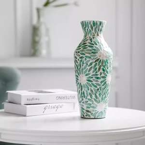 Home Decor Luxury <b>Mosaic</b> Flower <b>Vase</b> Mother of Pearl Abstract <b>Vases</b> Produced With Bulk Quantity in Vietnam - Product Image 3