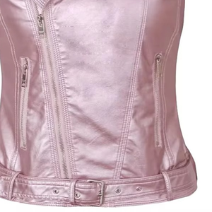 Chaleco de Cuero Personalizado para Mujer, Ropa de Calle de Alta Calidad, Cómodo, Relleno de Algodón, Transpirable - Product Image 5