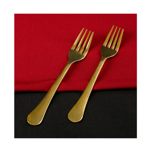 Hotel vajilla latón tenedor cuchara Vintage boda oro pulido para tamaño personalizado precio barato - Product Image 5