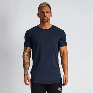 Haute qualité hommes vêtements chemise de sport Slim Fit t-shirts Fitness vêtements de Sport impression personnalisée plaine compressé séchage rapide t-shirt pour hommes - Product Image 5