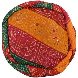 Holi Rajasthani Traditionnel Pagdi Safa Turban Indien pour Mariage Mehandi Holi Fonction Décoration Taille Libre - Product Image 3