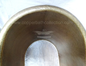 Baignoires de salle de bain pour adultes en laiton 100% martelé antique Collection de cuivre design pour usage domestique - Product Image 6