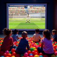 Jeux de balle virtuelle de mur interactif de sports du projecteur 3D pour la forme physique et l'amusement