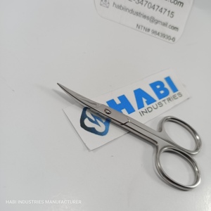 กรรไกรสแตนเลสขนาดเล็ก3.5นิ้วแบบมืออาชีพสำหรับการทำเล็บมือดีไซน์คลาสสิกขอบหนังกำพร้าคมเครื่องมือดูแลความงามเล็บ - Product Image 2