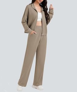 Conjuntos Deportivos de Otoño para Mujer, Diseño de Moda, 2 Piezas, Manga Larga, Casuales, Elegantes, Personalizados, para Correr - Product Image 1