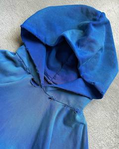 Vente en gros de pull à capuche lourd vieilli Stone Washed Pullover Cropped Hoodie Men 100% Cotton Boxy Style Basics - Product Image 4