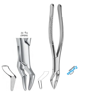 Fórceps de extracción Dental Parmly de acero inoxidable de alta calidad Fig 32 para premolares superiores y molares - Product Image 3