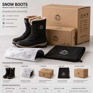 <b>Women</b> Suede <b>Leather</b> Snow <b>Boots</b> Wool Lined Ankle <b>Boot</b> Waterproof Anti Slip Outdoor <b>Winter</b> <b>Boot</b> OEM Wholesale - Product Image 5