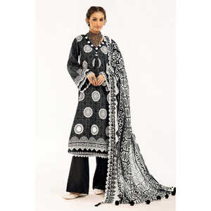 Conjunto de 3 piezas de traje de mujer sin coser, estampado, con dupatta bordada CL-52560 - Product Image 3