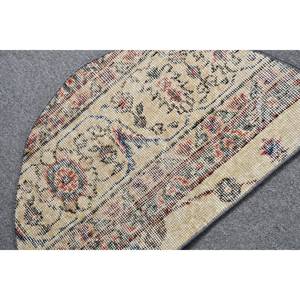 Alfombra clásica de lana turca de estilo Kilim de 2,5x1,5 pies, alfombra con patrón abstracto para pasillo, Alfombra de látex de 10mm de espesor para habitación - Product Image 5