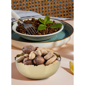 Cuenco Decorativo de Aluminio Ecológico con Baño de Latón, Forma Redonda, para Decoración del Hogar, Cocina, Mesa, Fiestas, Hecho a Mano 2025 - Product Image 3