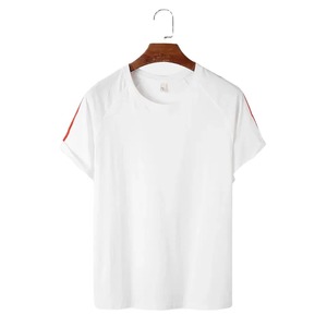 Camisetas de algodón 100% de calidad superior para hombre, ropa de verano de manga corta lisa de gran tamaño, precio holgado - Product Image 2