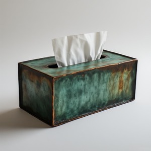 Boîte à mouchoirs rectangulaire moderne en métal avec un aspect poli élégant, construction durable et artisanale pour la maison, l'hôtel et le bureau - Product Image 2