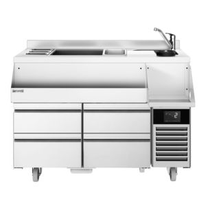 Station de cocktails / Comptoir de bar commercial - 1200 mm - 150 L - 4 tiroirs - Prise 13A - Product Image 5