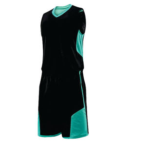 Camiseta de baloncesto de alta calidad, camiseta y pantalones cortos de baloncesto de último diseño de poliéster de doble cara personalizados - Product Image 3