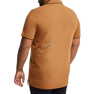 Jersey de LICRA de algodón de alta calidad para hombre, transpirable, para golf y negocios, polo, Impresión de logotipo personalizado, diseño bordado Plus - Product Image 6