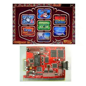 FRO 7X Mini Multi Game Coin Pusher pour machine d'arcade Fire Link, matériau PVC, 56PIN+20PIN JAMMA, alimentation, prise US - Product Image 1