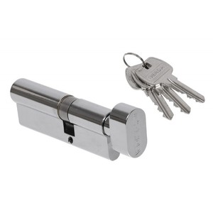 Cylindre de porte Gerda E1 35K/50 avec bouton-Chrom - Product Image 1