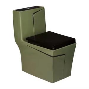 Meilleur prix Designer une pièce Western Commode toilette céramique sanitaire ensemble de salle de bain avec réservoir dissimulé modèles de WC monobloc - Product Image 1