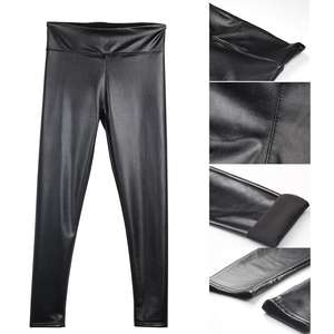 Pantalones Cruzados de Cuero Genuino de Cintura Media, Talla Grande, Corte Regular, Estilo Vintage a Cuadros, Transpirables, Resistentes al Viento, Largos - Product Image 6