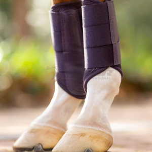 Bottes de brossage pour chevaux avec mousse absorbant les chocs et protection renforcée contre les tendons Pakistan fabriqué sur mesure pour l'équitation - Product Image 5