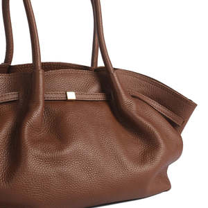 Borsa Morbida e Tracolla in Vera Pelle Dollaro - Made in Italy - Art. 26055 - Product Image 3