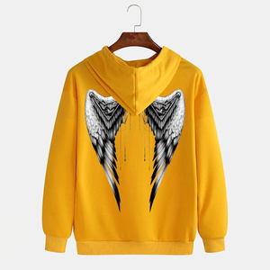 Venta al por mayor de alta calidad personalizado pulóver con capucha Streetwear 100% algodón pesado Premium Unisex personalizado Dtf Sudadera con capucha para hombre - Product Image 1