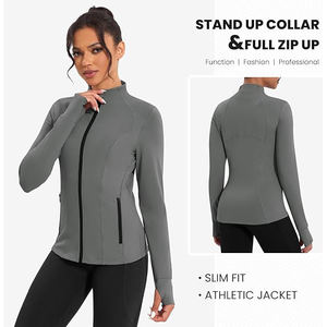 Vestes de yoga pour femmes, col oversize, haut à encolure spectaculaire, détail de volants, tendance avant-gardiste, épaules audacieuses - Product Image 2