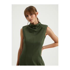 Vestido VISKON KARISIM HIGH YAKA, Vestidos de Trabajo Premium sin Mangas, sin Forro, Muy Coloridos - Product Image 4