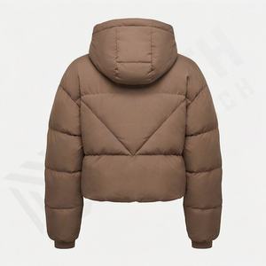 Winter Female Hooded Puffer Jacket Breathable Fabric Cotton Padded Women's Parka <b>Coat</b> Insulated Warm Thermal Outerwear Snow Gear - Product Image 2
