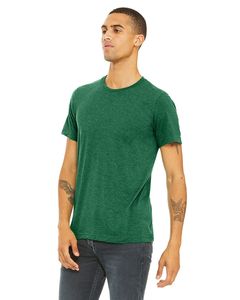 Bella + Canvas Unisex Tri-blend Solid Forest Tri-blend Bella Canvas Adultos Unisex Heather CVC Camiseta Forest Green Camisetas - Product Image 1