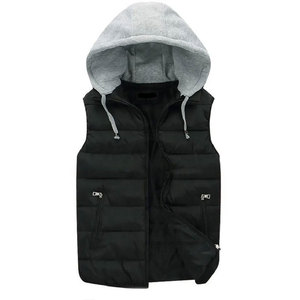 Chaqueta Acolchada de Invierno con Capucha, Estilo Urbano, Unisex, Sin Mangas, para Otoño e Invierno, Venta al Por Mayor - Product Image 6