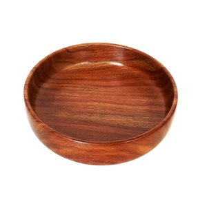 Bol de service en bois massif de forme personnalisée de qualité artisanale Meilleure qualité Bol alimentaire décoratif de table à domicile par le fabricant - Product Image 3