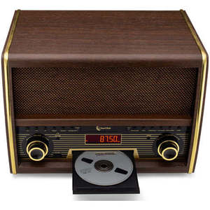 Retro AM/FM Radio with CD Player, <b>Bluetooth</b>, & Aux-In - Product Image 3