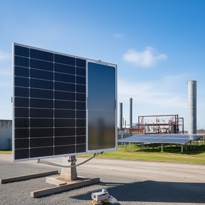 Panel Solar Monocristalino PERC Aton Solar de 340W con Cubierta Frontal de Vidrio y Lámina Trasera Blanca, Certificado TUV para Uso Industrial en Exteriores - Product Image 3