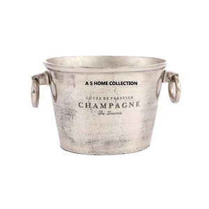 Shiny Reindeer & Sleigh Shape Design <b>Silver</b> Plated Champagne <b>Ice</b> <b>Bucket</b> Home Bar Events Or Wedding Supplies - Product Image 6