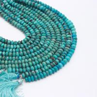 Vente chaude AAA Grade Naturel Arizona Turquoise Pierre Perles 7mm 8mm Rondelle Bleu Pierres Précieuses Bijoux Lâche Strand Bleu Perles
