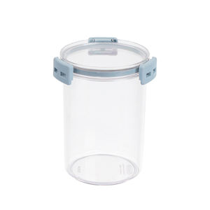 HOKORI 6593 1200ml Round <b>Dry</b> <b>Food</b> <b>Storage</b> <b>Container</b> with Lid Airtight Plastic Jar for Kitchen Organization - Product Image 1