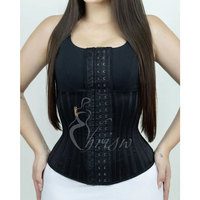 Femmes Nouveau Hourglass Shapewear Vest Waist Steel Belt Fajas Colombianas High Compression Thin Shoulder Straps Tops with