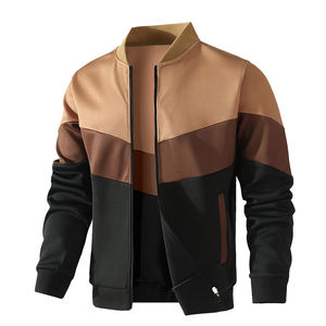 Blouson aviateur élégant pour homme, tissu doux et respirant, fermeture éclair, coupe décontractée, streetwear moderne, blouson aviateur parfait - Product Image 2