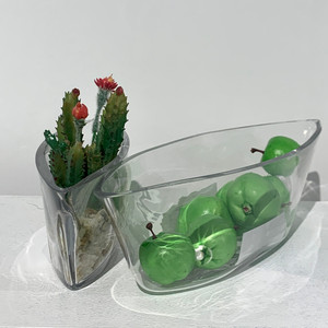 VCH1101 - Florero Transparente Tipo Barco - 8.5 x 3 - Product Image 5