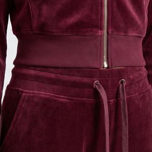 ชุดเซ็ทเสื้อครอปฮู้ดดี้ซิปสีพื้นคุณภาพสูงทันสมัย กางเกงจ็อกเกอร์ทรงบาน ชุดลำลองพรีเมียม - Product Image 5