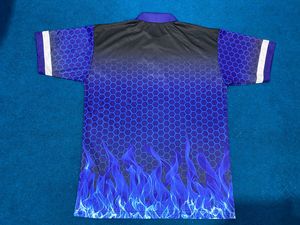 เสื้อโปโลแขนสั้นสำหรับผู้ชาย, เสื้อโปโลผ้าฝ้าย100% สีทึบพิมพ์ลายดิจิตอลขนาดใหญ่พิเศษโลโก้ OEM - Product Image 2