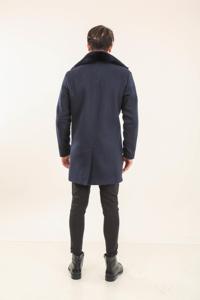 Abrigo Parka de Invierno para Hombre, Marca Valeriano Romano, Calidad Premium, Relleno de Algodón, Transpirable, con Forro de Borrego, Cuello en V, Color Negro - Product Image 6