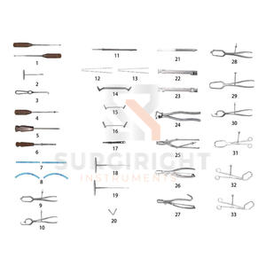 Juego ortopédico Surgiright para reconstrucción pélvica, juego de instrumentos con caja de esterilización, fuente de alimentación eléctrica por quirúrgico - Product Image 1
