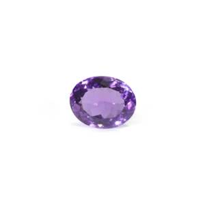 Piedra Preciosa Suelta de Amatista de 9.15 Quilates, Facetada, con Granate de Alta Calidad en Corte Oval y Trillón, Color Marrón/Rojo, con Reverso Plano - Product Image 1