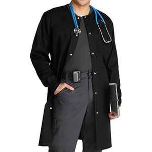 Hot Sale Best Quality Women's Medical Hospital Lab Uniforms Doctor's Coat Nurse <b>White</b> Cotton Polyester Knitted Fabric - Product Image 1