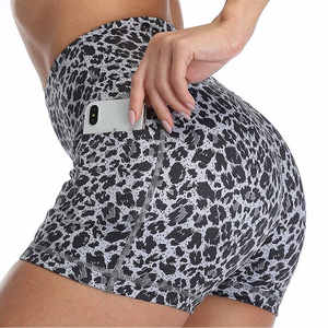 Shorts de yoga taille haute sans coutures par sublimation pour femmes shorts pour femmes Scrunch Butt Lift Fitness Workout Gym Premium - Product Image 2