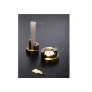 Diseño de hojas de aluminio antiguo negro Centros de mesa Portavelas decorativo La mejor calidad - Product Image 5