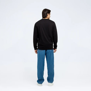 เสื้อสเวตเตอร์แขนยาวของผู้ชายเสื้อสเวตเตอร์แบบสวมหัวโลโก้ออกแบบได้ตามต้องการพร้อม2025คอลูกเรือ - Product Image 5